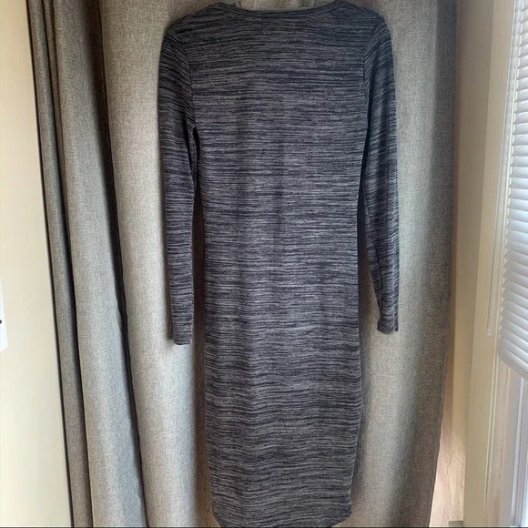 Philosophy Knit Black/Gray Midi Dress‎ - Picture 4 of 6